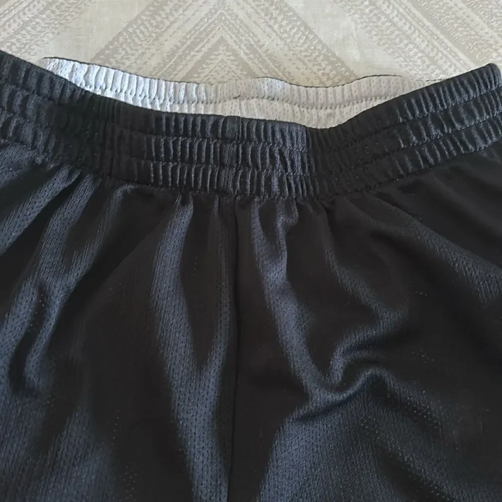 Jordan Boys Reversible Black & White Mesh Athletic Shorts Large
